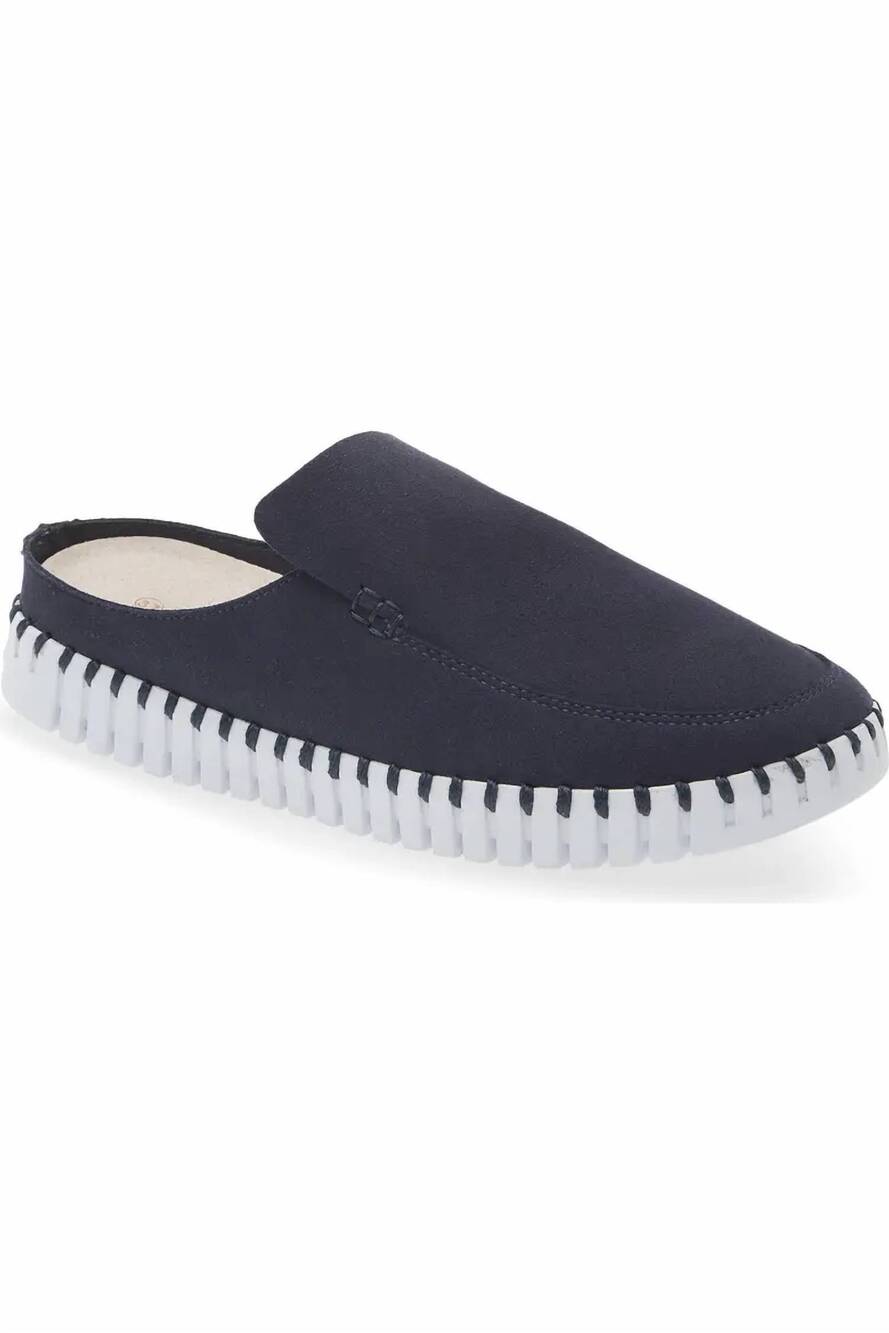 NEW ILSE JACOBSEN women's tulip loafer mule in dark indigo